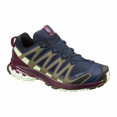 Női Salomon XA PRO 3D v8 GORE-TEX Túracipő SA0476392 Sötétkék/Bordó